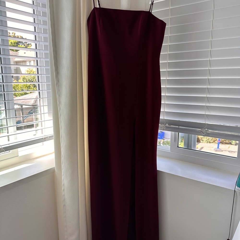 Park and Fifth Jupiter Burgundy Evening Dress
